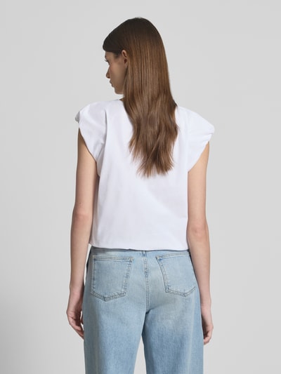 Zero Regular Fit Kurzarmbluse mit Kappärmeln Weiss 5