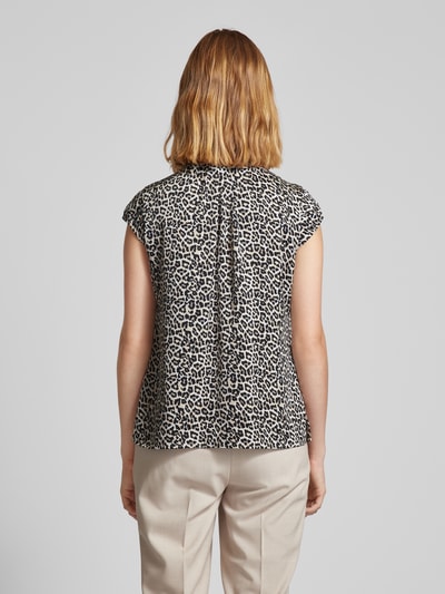 comma Blouse met kapmouwen Middenbruin - 5