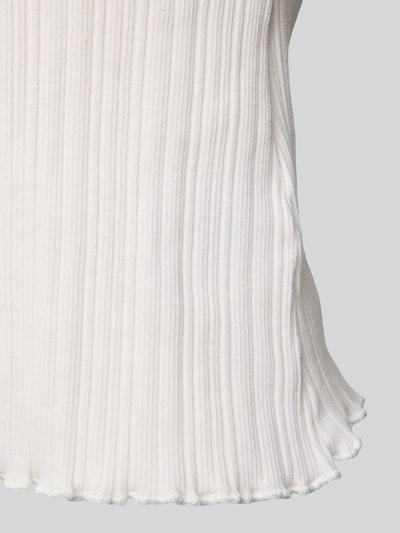 HUGO Top in Ripp-Optik Offwhite 2