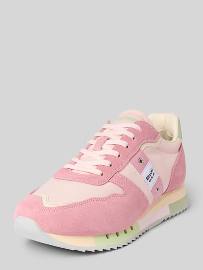Blauer USA Sneaker mit Label-Details Modell 'MELROSE02' Pink 1
