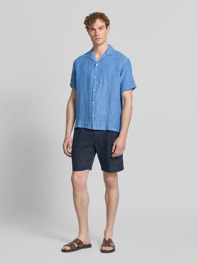 JACK & JONES Premium Regular Fit Leinenhemd Modell 'LAWRENCE' Jeansblau 1