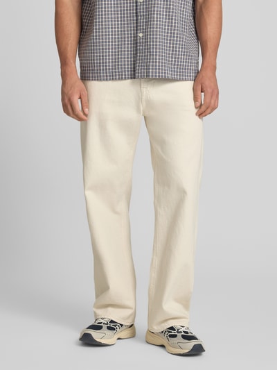 JACK & JONES Loose Straight Fit Jeans mit Eingrifftaschen Modell 'TED' Ecru 4
