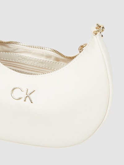 CK Calvin Klein Crossbody Bag in Leder-Optik Ecru 5