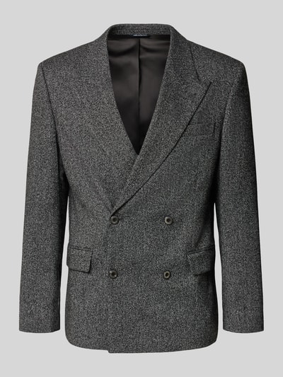 Produktfoto, Slim Fit Sakko mit Pattentaschen von MCNEAL in Grau, Zweireiher, Material-Mix mit Viskose-Anteil, strukturierte Oberfläche