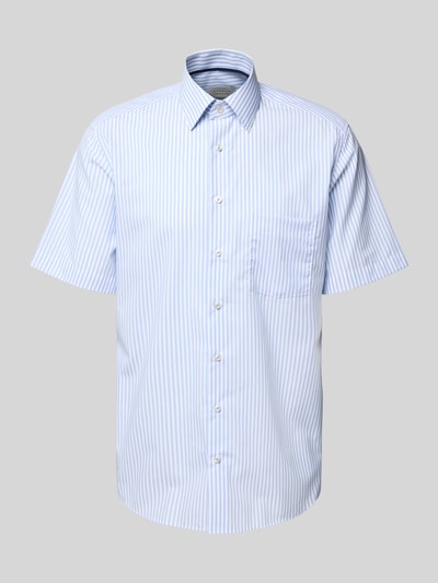 ETERNA Modern fit zakelijk overhemd met 1/2-mouwen Bleu - 2