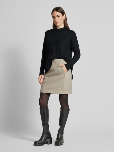 Vero Moda Oversized gebreide pullover met opstaande kraag, model 'LEFILE' Zwart - 1