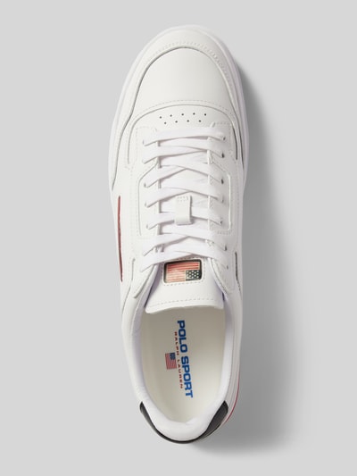 Polo Ralph Lauren Sneakers van leer met labeldetail Wit - 4