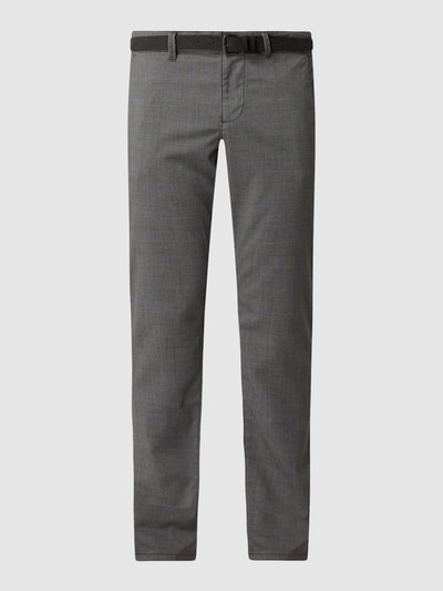 MCNEAL Slim fit chino met stretch, model 'John' Donkergrijs - 2