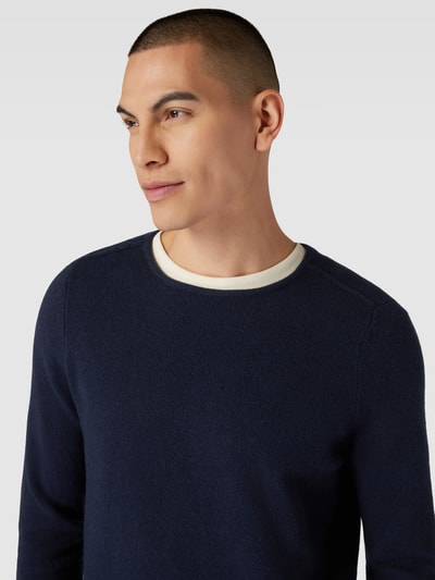 Drykorn Gebreide pullover met ronde hals, model 'RIKONO' Marineblauw - 3