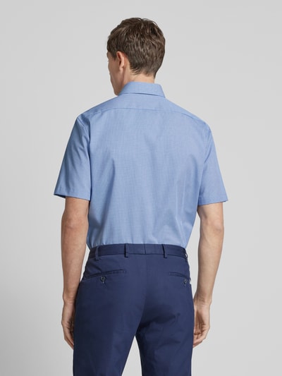OLYMP Modern fit zakelijk overhemd met vichy-ruit Koningsblauw - 5