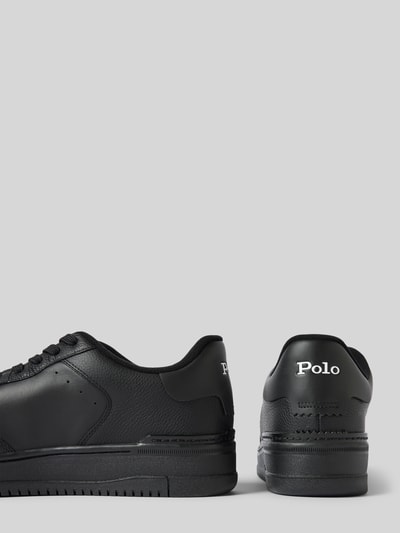 Polo Ralph Lauren Sneakersy skórzane z wyhaftowanym logo model ‘MASTERS’ Czarny 2