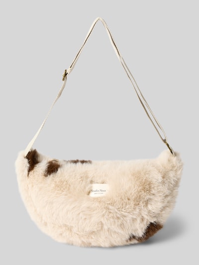 STUDIO NOOS Shoulder Bag mit Kunstfellbesatz Offwhite 2