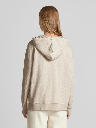 JOOP! Oversized hoodie met labelstitching Beige - 5