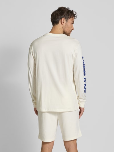 Polo Sport Longsleeve mit Label-Stitching Offwhite 5