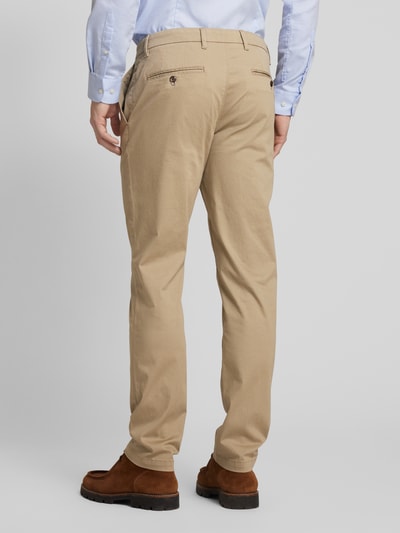 Tommy Hilfiger Straight leg chino met structuurmotief, model 'DENTON' Kaki - 5