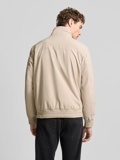 Tom Tailor Comfort Fit Blouson mit geripptem Rumpfabschluss Beige 5