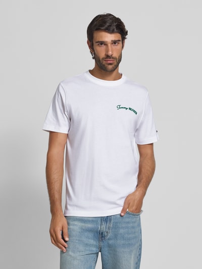 Tommy Hilfiger Regular Fit T-Shirt aus reiner Baumwolle Weiss 4