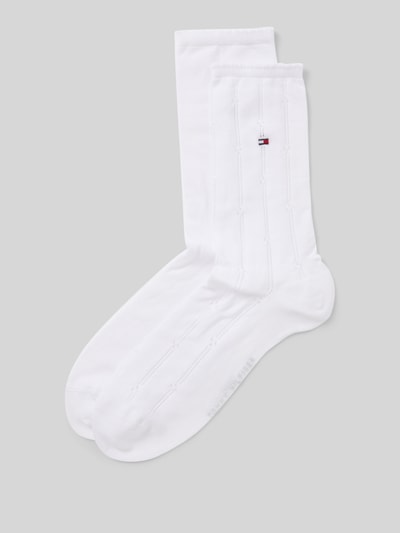 Tommy Hilfiger Socken mit Logo-Print im 2er-Pack Weiss 1