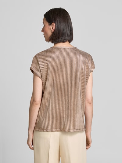 Betty Barclay T-Shirt mit geripptem Rundhalsausschnitt Kupfer 5