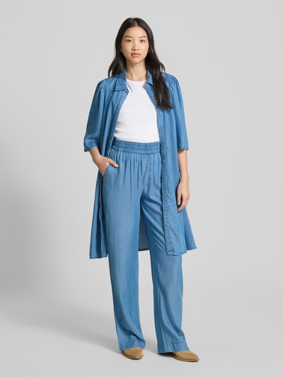 mbyM Relaxed Fit Stoffhose in Denim-Optik Modell 'Phillipa' Jeansblau 1