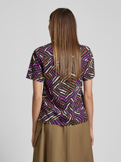 Weekend Max Mara T-Shirt mit Animal-Print Modell 'ELOISA' Violett 5