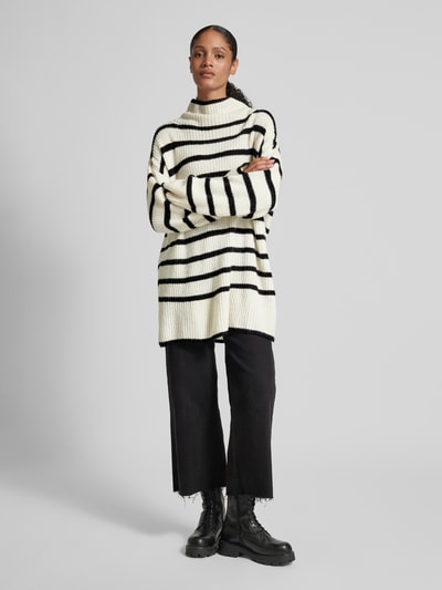 Copenhagen Muse Gebreide pullover met opstaande kraag, model 'BIANCA' Offwhite - 1