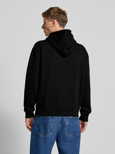 REVIEW Bluza z kapturem i kieszenią kangurką Czarny 5