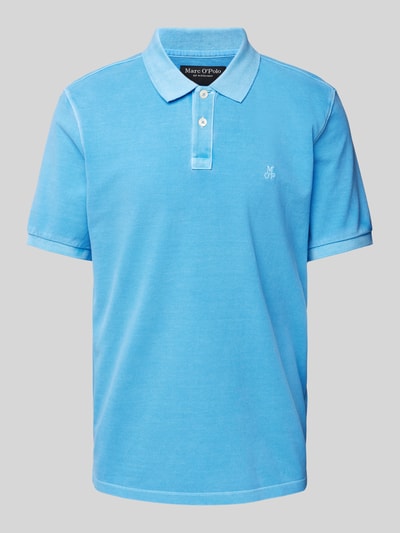 Marc O'Polo Regular Fit Poloshirt aus reiner Baumwolle mit Logo-Stitching Ocean 2