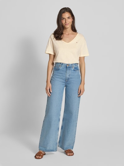 Tommy Hilfiger Regular fit T-shirt van puur katoen Zand - 1