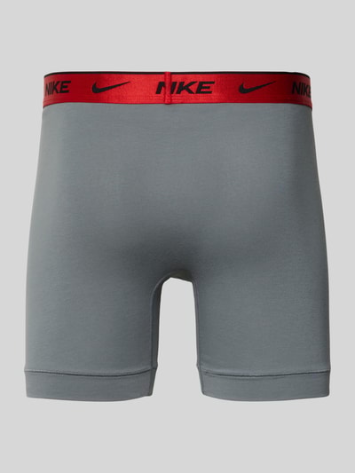 Nike Bokserki z elastycznym paskiem z logo w zestawie 3 szt. Czerwony 3