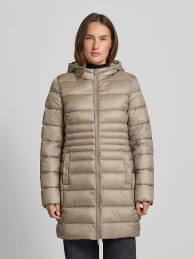 Jake*s Casual Gewatteerde jas met capuchon Steengrijs - 4