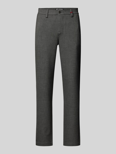 MAC Regular fit broek met riemlussen, model 'Lennox' Lichtgrijs - 2