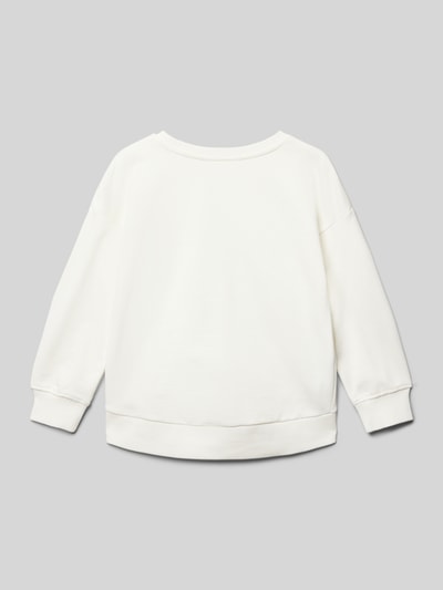 Mango Sweatshirt mit Statement-Print Ecru 3