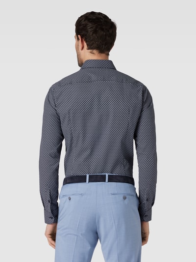 BOSS Slim fit vrijetijdsoverhemd met knoopsluiting Marineblauw - 5