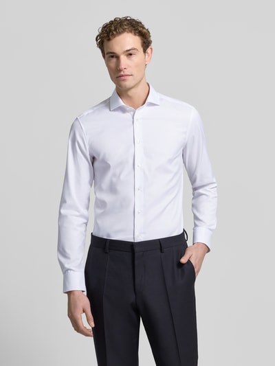ETERNA Slim Fit Businesshemd aus Twill Weiss 4