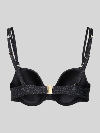 JOOP! Collection Góra bikini damska JOOP! Collection;Mieszanka materiałów z dodatkiem streczu;Dopasowany krój;Regulowane ramiączka;Fiszbina;Wyprofilowane miseczki;Zapięcie na haftkę Czarny 3