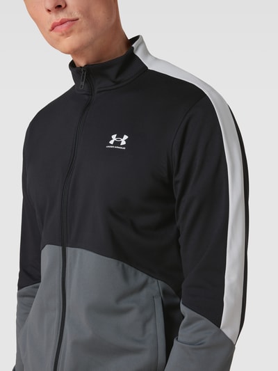 Under Armour Bluza rozpinana z nadrukiem z logo model ‘UA Tricot Fashion Jacket’ Czarny 3