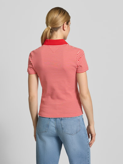Tommy Hilfiger Slim Fit Poloshirt aus reiner Baumwolle Rot 5