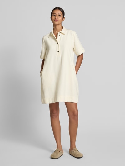 Jake*s Casual Sukienka mini z rękawem o dł. 1/2 Złamany biały 1