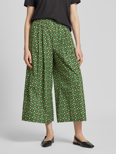 Weekend Max Mara Wide Leg Stoffhose mit gelegten Falten Modell 'VIRGIN' Gruen 4