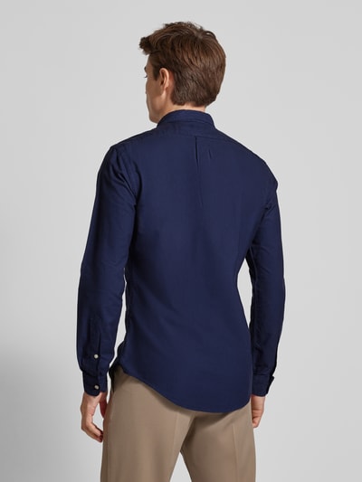 Polo Ralph Lauren Slim fit vrijetijdsoverhemd met button-downkraag, model 'OXFORD' Marineblauw - 5