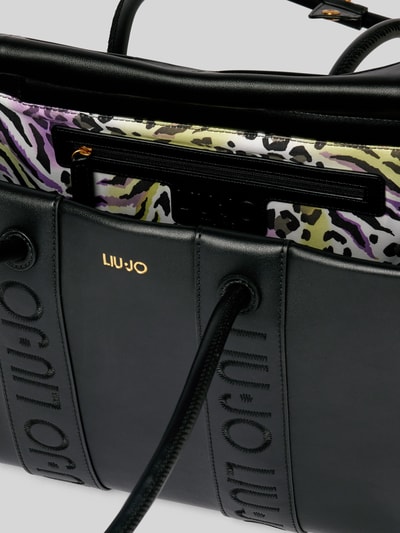 Liu Jo White Handtasche mit Label-Detail Modell 'TANISHA' Black 5