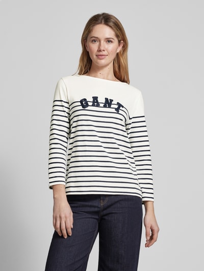 Gant Longsleeve mit Rundhalsausschnitt Marine 4