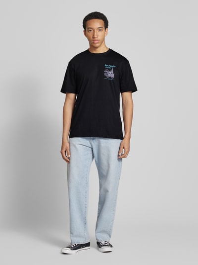 Only & Sons Oversized T-Shirt mit Label-Print Black 1