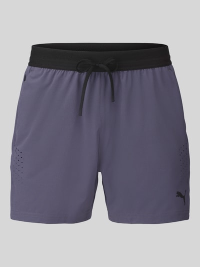 PUMA Performance Regular Fit Sportshorts mit Logo-Print Modell 'M PWRMODE 5' Anthrazit 2