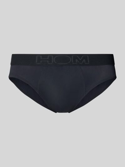 HOM Slip met label in band Zwart - 1