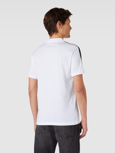 EA7 Emporio Armani Regular Fit Poloshirt mit Label-Print Weiss 5