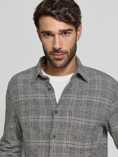 Marc O'Polo Koszula casualowa o kroju regular fit z czystej bawełny Jasnoszary 3