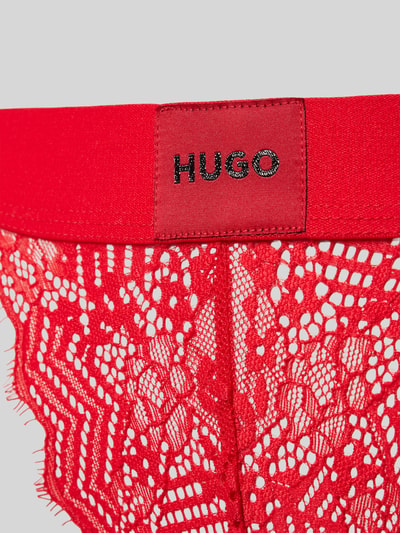 HUGO String mit Label-Detail Modell 'Geometric' Rot 2