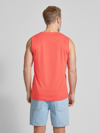 Tom Tailor Tanktop met labelprint Koraal - 5